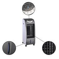 Koval Inc. 65w Portable Remote Control Evaporative Air Cooler Fan Humidifier w 6L Tank (65 W, Gray)