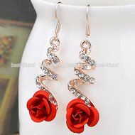 Hot Fashion Women's Crystal Rhinestone Ear Studs Earrings Charming Jewelry Gift N2