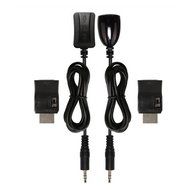PerryLee 30-60KHZ Dual-Band IR Remote Infrared Extender Emitter Receiver Hidden IR Repeater System Kit Transmitter...
