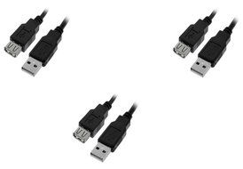 C&amp;E 10 Pack USB 2.0 Extension Cable 15 Feet CNE460272 N9