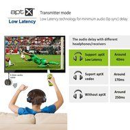 Avantree aptX LOW LATENCY Bluetooth Receiver and Transmitter 2-in-1, Wireless Adapter for Audio Source Home Speaker... N23