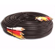 3 Rca Gold Audio Video Composite Cable (30ft) N4