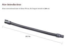 I-clean Replacement Flexi Extension Stretch Hose For Dyson DC59 V6 DC31 DC34 DC35 DC44 DC58 Vacuum Cleaner