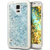 Galaxy S5 Neo Case,Galaxy S5 Case,ikasus Ultra Thin Clear Crystal Bling Shiny Giltter Rhinestone Clear Rubber...