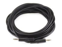 Monoprice 100647 50' 3.5mm Stereo Plug/Plug M/M Cable, Black N21
