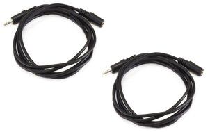 Monoprice 100647 50' 3.5mm Stereo Plug/Plug M/M Cable, Black N24