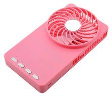 Happy-top&reg; 3 Speeds Portable Mini USB Desktop Fan Rechargeable Emergency Power Bank Ultra-thin Summer Fan Handheld... N3