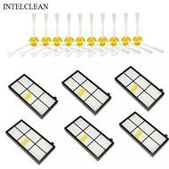 INTELCLEAN Accessories For 3 Armed Side Brush and HEPA Filter Replacementfor iRobot Roomba 800&amp;900 Series 870... N3