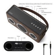 [Apple MFI Certified] GGMM M4 Leather Wireless Wi-Fi/Bluetooth/Multi-Room Play Speaker w/Rechargeable Battery... N22