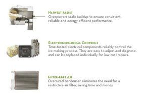 Ice-O-Matic ICE0250HT Air Cooled 353 Lb Half Cube Ice Machine N3