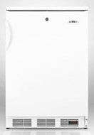 Summit FF7LBLPUBSSTB Black Pub Cellar With Glass Shelves Factory Installed Lock Stainless Steel Door Automatic...