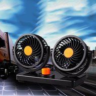 JOJOO 12V Single Swivel Head Car Auto Cooling Air Fan Rotatable Powerful 2 Speed Auto Quiet Ventilation with Kids... N13