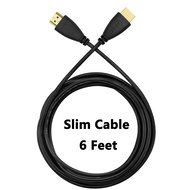 Perlegear Slim Flexible HDMI Cable (6 Feet) - High-Speed Supports 3D, Ethernet, 1080P and Audio Return Channel N9