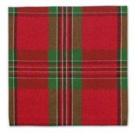 DII Christmas Holiday Holly Jolly Plaid Napkin, Set of 6 N13