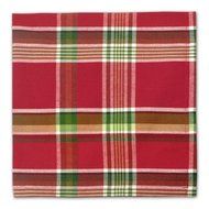 DII Christmas Holiday Holly Jolly Plaid Napkin, Set of 6 N14