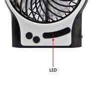 iKKEGOL Mini Portable Wireless Rechargeable Super Strong Wind Desk Fan W/ Rechargeable Battery - 3 Mode Wind Speed... N50