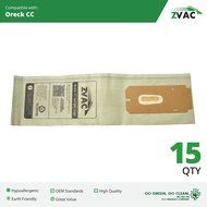 15 Oreck CC Bags Generic Oreck CCPK8DW (PK20008 &amp; PK20008DW) Upright Vacuum Cleaner Bags - To Fit Style CC, and... N2