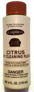 1 X Citrus GUARDSMAN Fabric, Carpet &amp; Upolstery DRY CLEANING Fluid OIL &amp; GREASE STAIN REMOVER 4 oz.