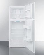 Summit FF1071W 24" Freestanding Top Freezer Refrigerator with 9.9 cu. ft. Capacity Frost-Free Operation Gallon... N4