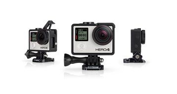 GoPro Hero4 Hero 4 12MP Full HD 4K 30fps 1080p 120fps Built-In Wi-Fi Waterproof Wearable Camera Black Adventure... N90