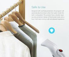 Easehold Travel Garment Steamer Handheld Portable Mini Fabric Steamer 60-second Heat-Up 8 Minutes of Steam 140ml...