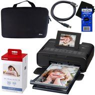 Canon Selphy CP1200 Wireless Color Photo Printer (Black) + Canon KP-108IN Color Ink Paper Set (Produces up to... N16