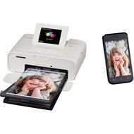 Canon Selphy CP1200 Wireless Color Photo Printer (Black) + Canon KP-108IN Color Ink Paper Set (Produces up to... N17