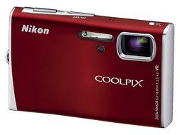 Nikon Coolpix S52 9MP Digital Camera Zoom with 3x Optical Vibration Reduction Zoom (Red) N3