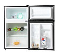Midea WHD-113FB1 Compact Reversible Double Door Refrigerator and Freezer, 3.1 Cubic Feet, Black N4