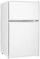 Midea WHD-113FB1 Compact Reversible Double Door Refrigerator and Freezer, 3.1 Cubic Feet, Black N5