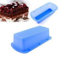 Loaf Pan Rectangle Non-stick Wave Bottom Silicone Mold Bread Cake Loaf Toast Bakeware Pan 4inch X 9 inch 1 Pcs