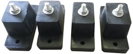 Set of 4 High Capacity Rubber Vibration Absorbing Leg Mounts for Ductless Mini Spit System Condensers