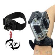 360 Degree Rotation Wrist Hand Strap Band Holder Mount for GoPro Hero 1 2 3 3+