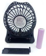 ANLENG 4-inch Mini Rechargeable Portable Fan (Black) N5