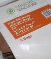 12 Crucial Swirl Micro Lined Vacuum Bags, Also Fits Simplicity Sport Type S, SS-6 &amp; Riccar SupraQuik RSQ-6, Designed...