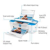 HP DeskJet 3755 Compact All-in-One Photo Printer with Wireless &amp; Mobile Printing, Instant Ink ready - Blue Accent... N35