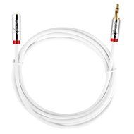 Starise 2 Pack Aux Cable Male to Female 2 Feet- 3.5mm Stereo Audio Extension Cable - Gold Plated Step Down Design... N8