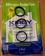 Genuine Kirby Universal Bags: 1 Pack (6 bags) of Universal HEPA White Cloth Bags Kirby Part 204811 and 3 Kirby...