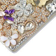 Spritech(TM) Bling Phone Case For LG V10,3D Handmade White Silver Crystal Fox Pattern Fur Accessary Design Clear... N3