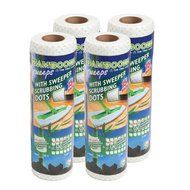 Bambooee Reusable Bamboo Sweeper Sheets with Sweeper Scrubbing Dots