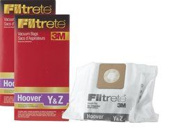 3M Filtrete Hoover Type Y and Type Z Vacuum Bag, 2 Pack