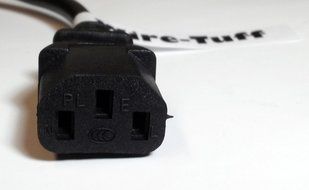 'Wire-Tuff' - Standard USA Power Cable / Cord for Computer / Printer / Scanner / TV / Projector / etc. N2
