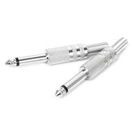 6.35mm Microphone Input Audio Output Plug Silver N6