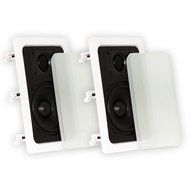 Theater Solutions TS50W 5.25-Inch Kevlar In Wall Speakers (White) N4