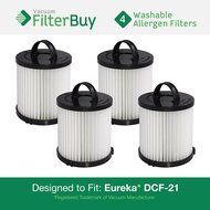 2 Eureka DCF-21 (DCF21) Washable &amp; Reusable Allergen Filters. Designed by FilterBuy to Replace Eureka Part #&rsquo;s...