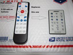 Remote for Bose Wave Radio CD Model # AWRC-1G N2