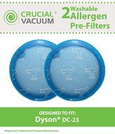 2 Dyson DC23 Long Life Washable &amp; Reusable Pre-Filters, Replaces Dyson DC23 Part # 913394-01, Designed &amp; Engineered...