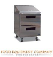 Hoshizaki CRMR27-8D 27&quot; Commercial Series Sandwich Top Refrigerator with 2 Drawers 7.2 cu. ft. Capacity Stainless...