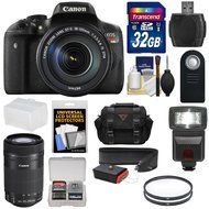 Canon EOS Rebel T6i Wi-Fi Digital SLR Camera &amp; EF-S 18-135mm IS &amp; 55-250mm IS STM Lens with 32GB Card + Case +... N6