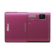 Nikon COOLPIX S100 Compact Digital Camera - Pink (16MP, 5x Optical Zoom, 3.5 inch OLED Touch Screen) N2